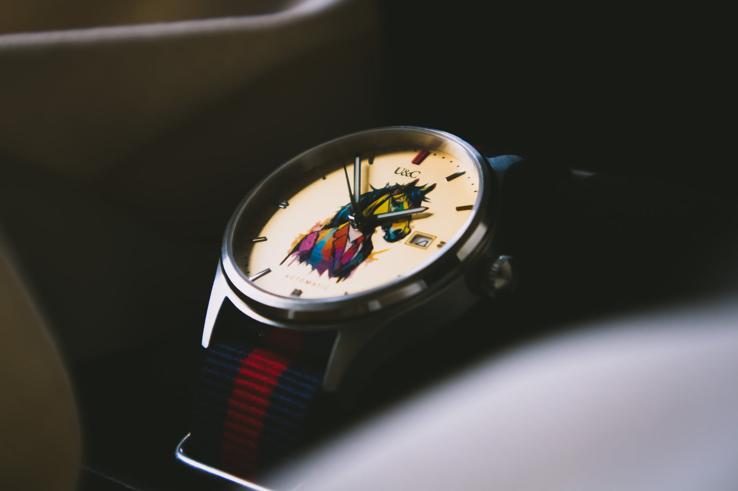 "Why the long face?" AUTOMATIC watch 40mm (1 of 100), Nylon Strap