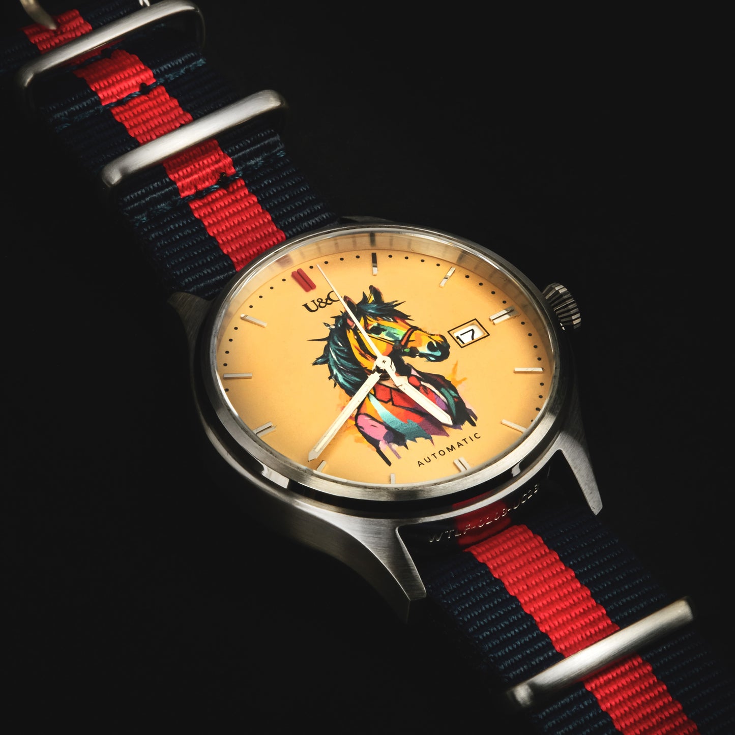 "Why the long face?" AUTOMATIC watch 40mm (1 of 100), Nylon Strap