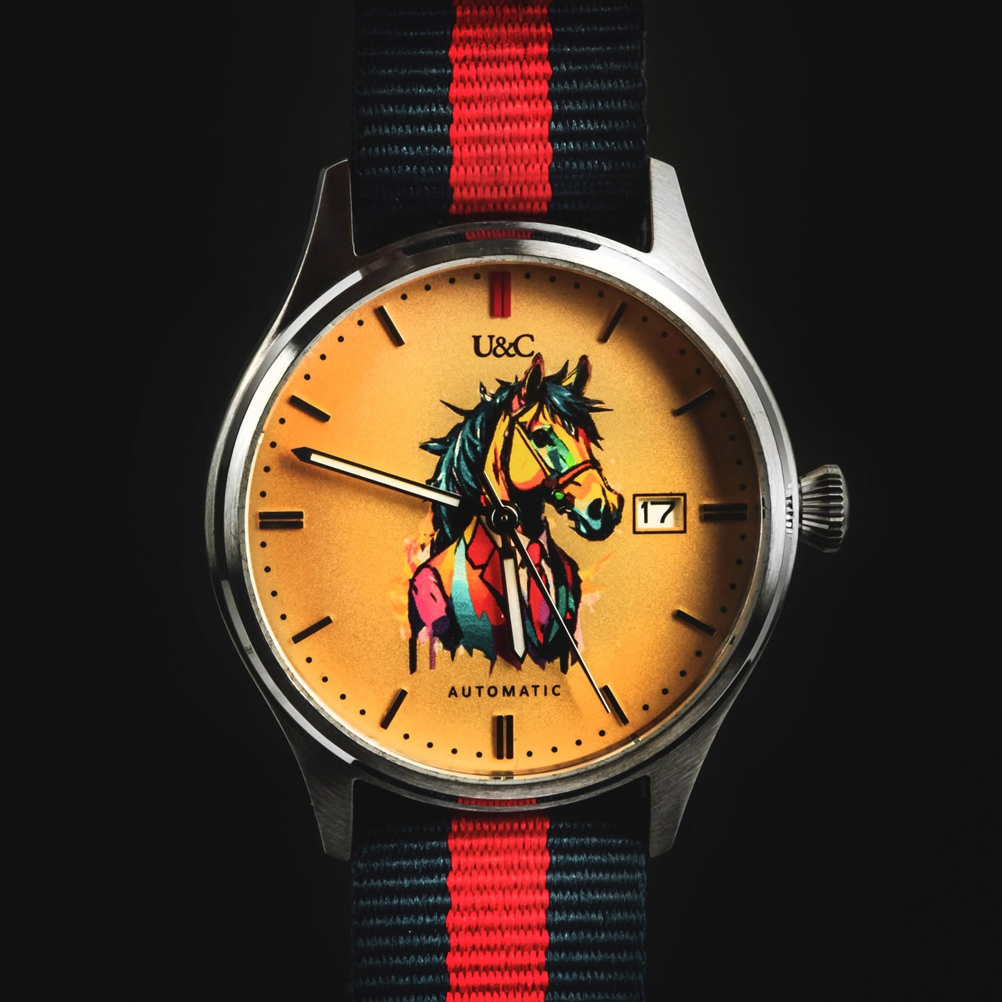 "Why the long face?" AUTOMATIC watch 40mm (1 of 100), Nylon Strap